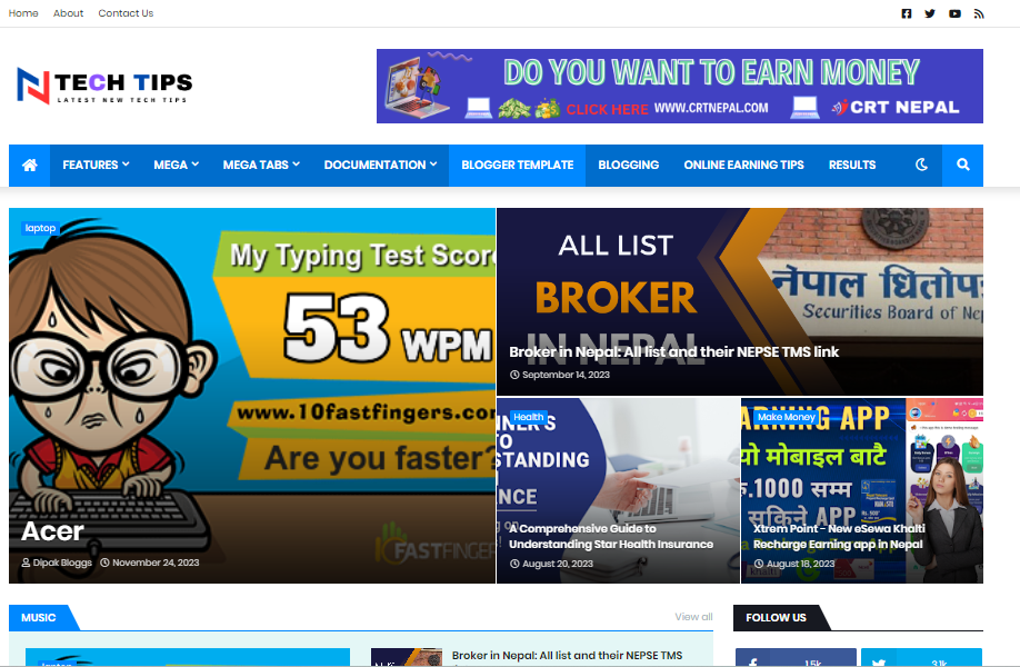 Jannify Blogger Premium Template in 2024